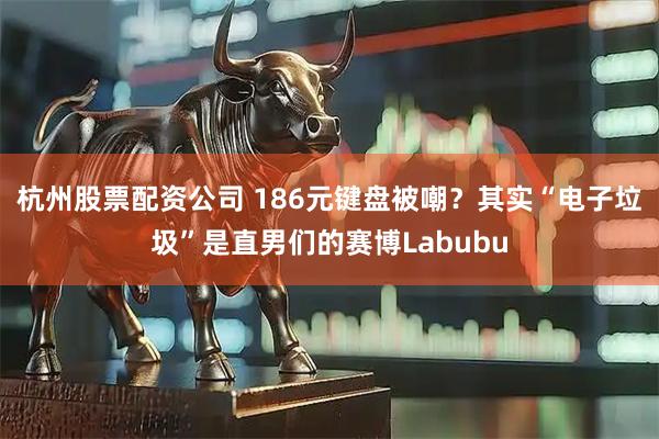 杭州股票配资公司 186元键盘被嘲？其实“电子垃圾”是直男们的赛博Labubu