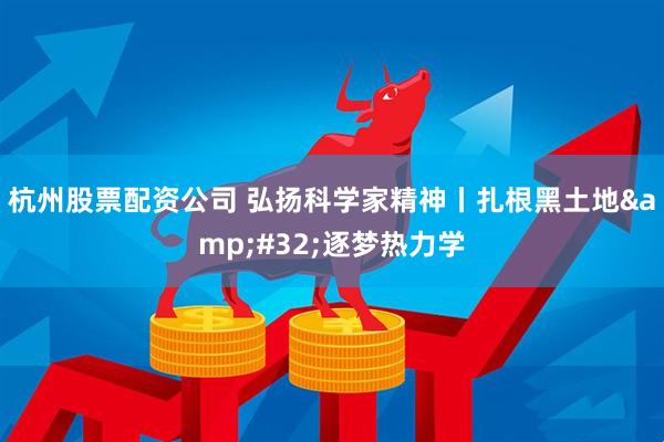 杭州股票配资公司 弘扬科学家精神丨扎根黑土地&#32;逐梦热力学